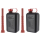 2x FuelFriend® BIG max. 2,0 Liter BLACK mit 2x Füllrohr rot