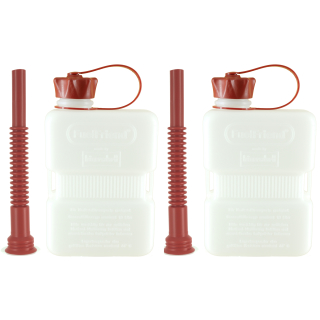 2x FuelFriend® PLUS CLEAR 1,0 liter with flexible spouts