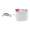 Bundle! Petrol Can 5 Litres Natural Clear with...