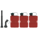 3x FuelFriend® PLUS 1,0 liter with spout-kit