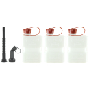 3x FuelFriend® PLUS CLEAR 1,0 liter + 1 spout-kit