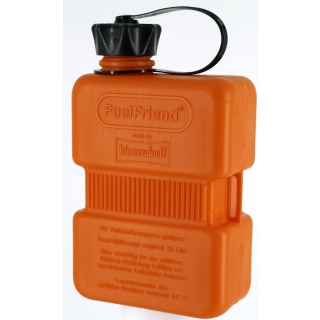 FuelFriend® PLUS 1,0 Liter ORANGE mit Füllrohr schwarz - Limited Edition