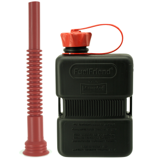 FuelFriend® PLUS 1,0 Liter BLACK mit Füllrohr rot - Limited Edition