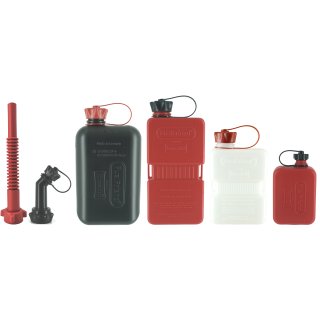 FuelFriend® Bundle! 2,0L + 1,5L + 1,0L CLEAR + 0,5L witht PREMIUM spout and lockable spout!