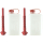 2x FuelFriend® BIG max. 2,0 Liter CLEAR mit 2x PREMIUM-Füllrohr rot