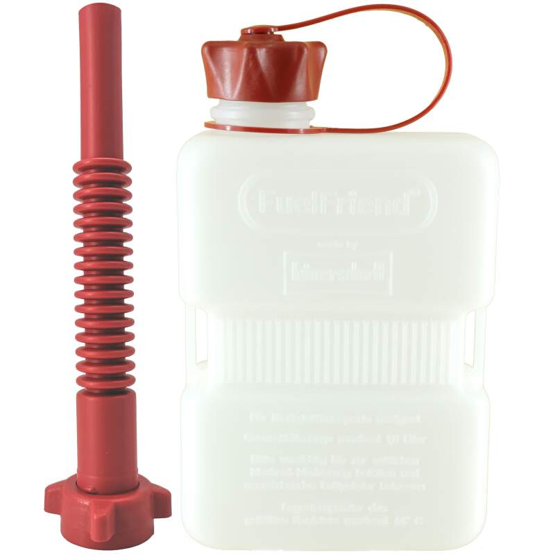 FuelFriend Plus 1L Série Pure Black - Lot De 2 Jerricans Essence + Tuyau Écoulement
