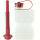 FuelFriend® PLUS 1,0 Liter CLEAR mit PREMIUM-Füllrohr rot