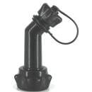 FuelFriend® BIG max. 2,0 Liter PURE BLACK - Klein-Benzinkanister Mini-Reservekanister mit UN-Zulassung und verschließbarem Ausgiesser